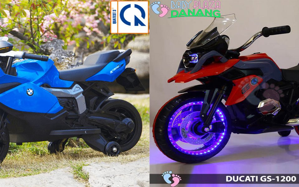 So sánh 2 xe máy điện trẻ em BMW K1300S và Ducati GS1200 -1